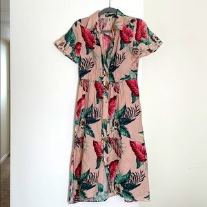 Zara Midi Tropical Dress